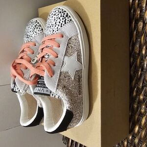 Kids Glitter Star Sneakers